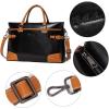 imageBOSTANTEN Briefcase for Women Leather Laptop Bag 156 inch Computer Messenger Office Business Work ToteBlack