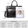 imageBOSTANTEN Briefcases for Men Messenger Bag Genuine Leather Laptop Bag 156 inch Office Work Tote for Buisness TravelBblack