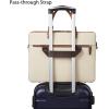 imageBOSTANTEN Briefcases for Men Messenger Bag Genuine Leather Laptop Bag 156 inch Office Work Tote for Buisness TravelDbeigebrown