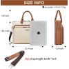 imageBOSTANTEN Briefcases for Men Messenger Bag Genuine Leather Laptop Bag 156 inch Office Work Tote for Buisness TravelDbeigebrown