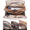 imageBOSTANTEN Briefcases for Men Messenger Bag Genuine Leather Laptop Bag 156 inch Office Work Tote for Buisness TravelDbeigebrown