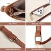 imageBOSTANTEN Crossbody Bags for Women Trendy Vegan Leather Purse Designer Shoulder Handbags with Adjustable Strap Zipper Pocket