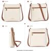 imageBOSTANTEN Crossbody Bags for Women Trendy Vegan Leather Purse Designer Shoulder Handbags with Adjustable Strap Zipper Pocket