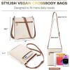 imageBOSTANTEN Crossbody Bags for Women Trendy Vegan Leather Purse Designer Shoulder Handbags with Adjustable Strap Zipper Pocket