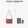 imageBOSTANTEN Crossbody Bags for Women Vegan Leather Hobo Purses Shoulder Handbags with Detachable Guitar StrapA01brown