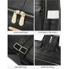 imageBOSTANTEN Genuine Leather 156 inch Laptop Backpack Purse for Women College Casual Backpack Travel Bag1black