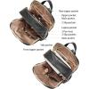 imageBOSTANTEN Genuine Leather 156 inch Laptop Backpack Purse for Women College Casual Backpack Travel Bag1black