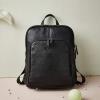 imageBOSTANTEN Genuine Leather Backpack Purse Casual College Travel Bags for Women4black