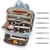 imageBOSTANTEN Genuine Leather Backpack Purse Casual College Travel Bags for Women5blue