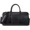 imageBOSTANTEN Genuine Leather Travel Weekender Overnight Duffel Bag Gym Sports Luggage Bags for Men Large BlackAblack