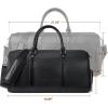 imageBOSTANTEN Genuine Leather Travel Weekender Overnight Duffel Bag Gym Sports Luggage Bags for Men Large BlackAblack