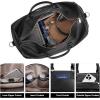 imageBOSTANTEN Genuine Leather Travel Weekender Overnight Duffel Bag Gym Sports Luggage Bags for Men Large BlackLargeBlack