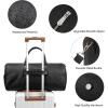 imageBOSTANTEN Genuine Leather Travel Weekender Overnight Duffel Bag Gym Sports Luggage Bags for Men Large BlackLargeBlack