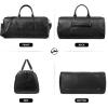 imageBOSTANTEN Genuine Leather Travel Weekender Overnight Duffel Bag Gym Sports Luggage Bags for Men Large BlackLargeBlack