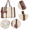 imageBOSTANTEN Laptop Bag for Women 156 inch Computer Leather Briefcase Vintage Work Tote HandbagBeige