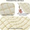 imageBOSTANTEN Laptop Case for MacBook Air 13 Inch M3 2024 Protective Case Quilted Puffy Laptop Sleeve for 13 Inch DellHPASUSMicrosoftABeige