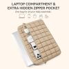 imageBOSTANTEN Laptop Case for MacBook Air 13 Inch M3 2024 Protective Case Quilted Puffy Laptop Sleeve for 13 Inch DellHPASUSMicrosoftAKhaki