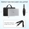 imageBOSTANTEN Laptop Case for MacBook Air 13 Inch M3 2024 Protective Case Quilted Puffy Laptop Sleeve for 13 Inch DellHPASUSMicrosoftCBlackwith handle