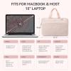 imageBOSTANTEN Laptop Case for MacBook Air 13 Inch M3 2024 Protective Case Quilted Puffy Laptop Sleeve for 13 Inch DellHPASUSMicrosoftD15pink