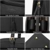 imageBOSTANTEN Laptop Tote Bag for Women Work Bag Professional 156 inch Leather Briefcase Business Office Purse Shoulder BagsBlack