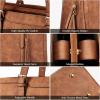 imageBOSTANTEN Laptop Tote Bag for Women Work Bag Professional 156 inch Leather Briefcase Business Office Purse Shoulder BagsBrown