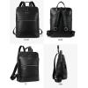 imageBOSTANTEN Leather Laptop Backpack for Women 156 inch Computer Bag Travel Work Daypack Large Size Bag3black