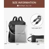 imageBOSTANTEN Leather Laptop Backpack for Women Designer Travel Backpack with Laptop Compartment Ladies Computer Shoulder Bags BlackBeigeBrownBlack
