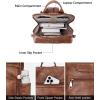 imageBOSTANTEN Leather Laptop Backpack for Women Designer Travel Backpack with Laptop Compartment Ladies Computer Shoulder Bags BlackBeigeBrownBrown