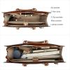 imageBOSTANTEN Leather Laptop Briefcase for Women Shoulder Bag 156 Inch Business Computer Work ToteAblack