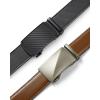 imageBOSTANTEN Ratchet Leather Belt For Men 2 Pack Dress and Casual with Adjustable Buckle Trim to Fit008black and Brown