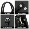 imageBOSTANTEN Satchel Bag for Women Adjustable Shape 3Way Carry Convertible Vegan Leather Tote for Work TravelBlack