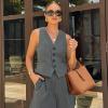 imageBOSTANTEN Satchel Bag for Women Adjustable Shape 3Way Carry Convertible Vegan Leather Tote for Work TravelBrown