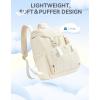 imageBOSTANTEN Womens Puffer Backpack Versatile College Laptop Backpack with RFID Pocket Water Resistant Casual Travel Daypack BlackBeige