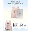 imageBOSTANTEN Womens Puffer Backpack Versatile College Laptop Backpack with RFID Pocket Water Resistant Casual Travel Daypack BlackPink