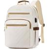 imageBOSTANTEN 156 Inch Laptop Backpack for Women College Teacher Computer Bag Travel Backpack Purse BrownBlackBeigebrown