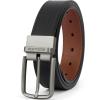 imageBOSTANTEN Belt Men Leather Reversible Belts for Men 1 38quot for Casual Golf Dress Pants TwoinOne Belt Gift005gunblackBrown