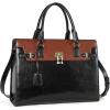 imageBOSTANTEN Briefcase for Women 156 inch Leather Laptop Bag Vintage Slim Lawyer Business Bag Stylish Work PurseBblackbrown