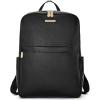 imageBOSTANTEN Genuine Leather 156 inch Laptop Backpack Purse for Women College Casual Backpack Travel Bag1black