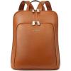 imageBOSTANTEN Genuine Leather Backpack Purse Casual College Travel Bags for Women3brown