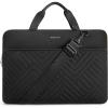 imageBOSTANTEN Laptop Case for MacBook Air 13 Inch M3 2024 Protective Case Quilted Puffy Laptop Sleeve for 13 Inch DellHPASUSMicrosoftCBlackwith handle