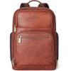 imageBOSTANTEN Leather Backpacks College 156 Laptop Travel Computer Shoulder Backpack For Men Coffeebrown2coffeebrown