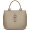 imageBOSTANTEN Satchel Bag for Women Adjustable Shape 3Way Carry Convertible Vegan Leather Tote for Work TravelGrey