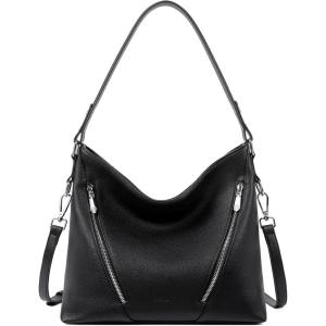 imageBOSTANTEN Women Leather Handbag Designer Large Hobo Purses Shoulder Bag Brown