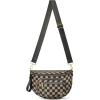 imageBOSTANTEN Crossbody Bags for Women Cross Body Purse Checkered Bum Bag Large Fanny Waist Pack with Adjustable StrapMocha