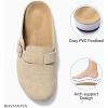 imageBOSTANTEN Clogs for Women Suede Mules with Arch Support Slip On Potato Shoes Versatile for Home and OutdoorTaupe