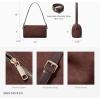 imageBOSTANTEN Suede Purses for Women Small Crossbody Bag Vintage Shoulder Handbags with Adjustable Strap for WinterCoffee