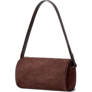 imageBOSTANTEN Suede Purses for Women Small Crossbody Bag Vintage Shoulder Handbags with Adjustable Strap for WinterCoffee