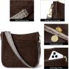 imageBOSTANTEN Crossbody Bags for Women Trendy Vegan Leather Hobo Purses Shoulder Handbags With Wide Shoulder StrapSuede Coffee