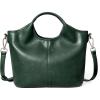 imageBOSTANTEN Small Vegan Leather Purses for Women Ladies Handbag Top Handle Satchel Crossbody Bag Detachable Shoulder StrapDark Green