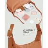 imageBOSTANTEN Purses for Women Crescent Crossbody Bag Vegan Leather Shoulder Hobo Handbag Adjustable StrapLarge Brown